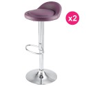 Conjunto de 2 bancos de Bar de KosyForm violeta