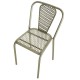 Lot de 4 Chaises en Métal Brossé KosyForm
