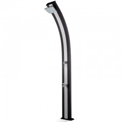 Shower solar SoSpring 30 litre Aluminium Anthracite and stainless with rinse foot