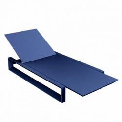 Deckchair long frame Vondom blue mat
