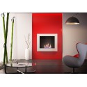 Bioetanol Chimenea moderna doble blanco Neoflame