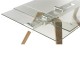 Erweiterbarer Glas- und Holztisch 160-240 Tate KosyForm