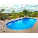 Oval Pool Azuro Ibiza 350x700 H120