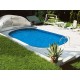 Oval Pool Ibiza Family 600 Luxury Buried