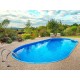 Oval Pool Ibiza Family 600 Luxury Buried