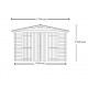 Massivholzgarage Habrita 21m2 mit Dielen 28mm