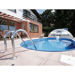 Oval Pool Ibiza Azuro 800x416 H120 with Sand Filter