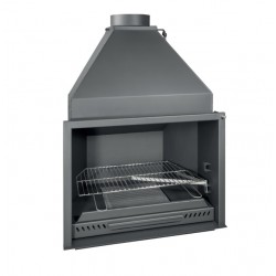 Ferlux houtkachel met Forno 60 oven in 16kW staal met glas