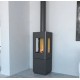 Fogão a lenha Bronpi Bombay 3C 7kW com 3 lados envidraçados