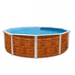 Piscina acima do solo TOI Etnica redonda 350xH120 com kit completo Piscina acima do solo TOI Etnica redonda 350xH120 com kit completo