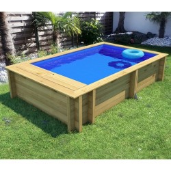 Pool'N Wooden Box Pool 620x250xH133 BWT myPool