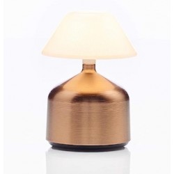 Luminaire de Table Imagilights Led Demoiselle Small Conique Sable Bronze