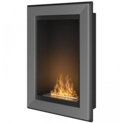 SIMPLEfire Frame 550 Stainless Steel Bioethanol Fireplace with 1 pane of glass