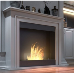 SIMPLEfire Portal1 Bioethanol Fireplace White with 1 Window
