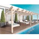 Pergola autoportée en bois Marsella 600x400cm 24m2