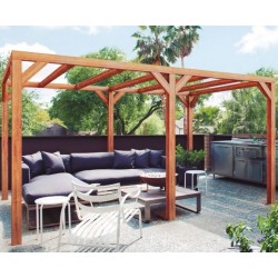 Pergola autoportée en bois Fuengirola 500x300cm 15m2