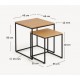 Set di 2 tavolini Ana VeryForma in legno e metallo