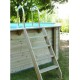 Piscina Legno Ubbink Azura 400x750 H130 Fodera Blu