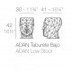 Set de 2 Tabourets Adan VONDOM antracita