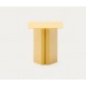 Mesa auxiliar de madera Jet Mindi negra 50cm VeryForma