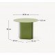 Table d'appoint en fer vert Avin 55cm VeryForma