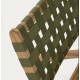 Beli opklapbare fauteuil in massief hout en groen touw VeryForma