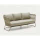 Saco 3-Sitzer-Outdoor-Sofa aus grünem Seil und Stahl VeryForma