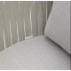 Fauteuil d'extérieur Saco en corde et acier gris VeryForma