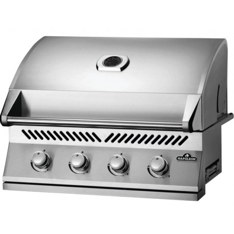 Churrasqueira a gás embutida Napoleon 500 Bi Series 32 com 4 queimadores de aço inoxidável