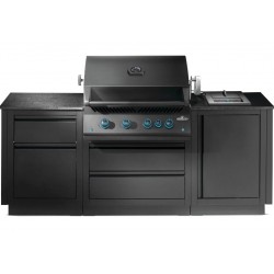 OASIS® 105 Napoleon Matte Black 700 Series Sizzle Zone® Side Cozinha Externa