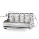 Le Marquier Irissarry Barbacoa de acero inoxidable con asador 78x32