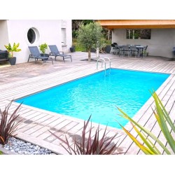 Pool Holz Ubbink Azura 300x430 H126cm Blau Liner Pool Holz Ubbink Azura 300x430 H126cm Blau Liner