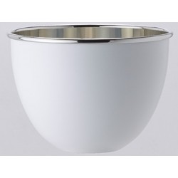 BOwl is a bowl white polished Tin OA1710 champagne